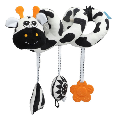 Juguete De Peluche En Espiral Negro Y Blanco Para Recién Nac