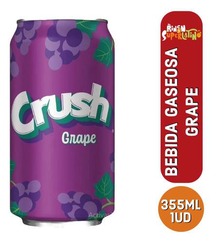 Bebida Gaseosa - Crush Grape Lata