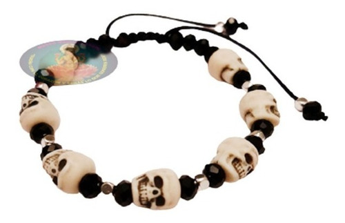 Pulsera De Craneos Calaveras Unisex Santa Muerte