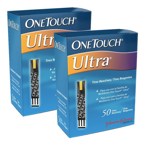 Imagen 1 de 1 de Onetouch Ultra Paquete Con 100 Tiras Para Glucómetro