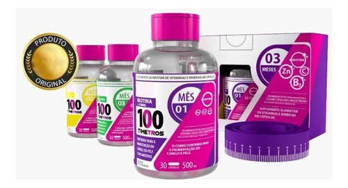 Kit 100timetros 90 Capsulas Tratamento Para 3 Meses