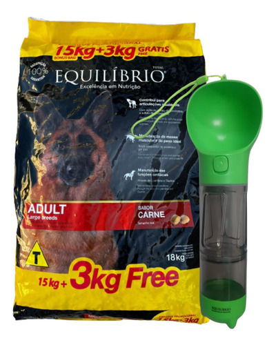 Comida Equilibrio Sabor Carne Perro Adulto Raza Grande 18 Kg