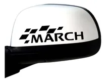Comprar Calcomania Sticker Calcos Vinilo Espejos Tuning Nissan March