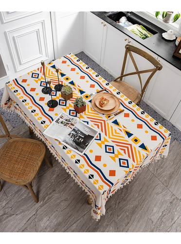 Rectangular P/mesa Mantel, Lino De Algodón 140/180/220*140cm