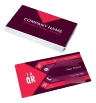 Comprar 200 Tarjetas Personales Codigo Qr 300 Grs Color Simple Faz