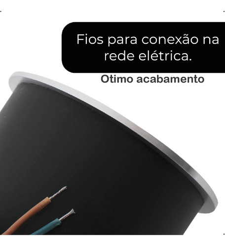 Kit 2 Balizador Spot Led 7w Embutir Chao Piso A Prova Dagua