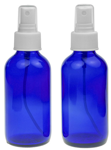 2 Azul Vacío De Cristal Del Aerosol Misters - 4 Oz Botella R