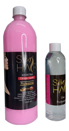 Silk Hair Keratina Brasileña Tratamiento De Alisado 1 Litro