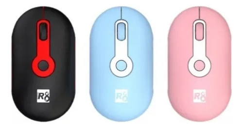 Ratón Inalámbrico Silencioso 2.4g Portátil Con Receptor Usb Celeste