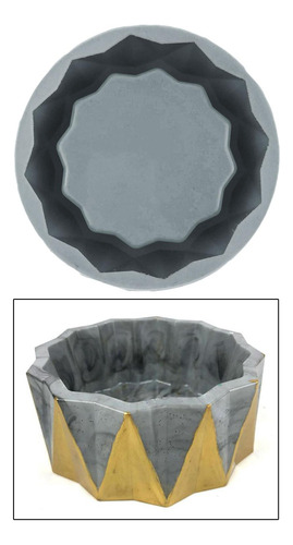 Molde De Hormigón De Silicona Diy Manualidades Flores