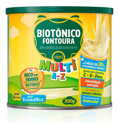 Biotonico Fontoura Complejo Vitaminas Y Minerales 300grs  