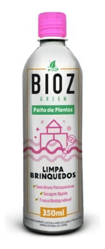 Kit 2x: Limpa Brinquedos Baby Biodegradável Bioz Green 350ml