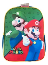 Comprar Mochila Escolar Mario Bros + Cartuchera Azul Mario Bros