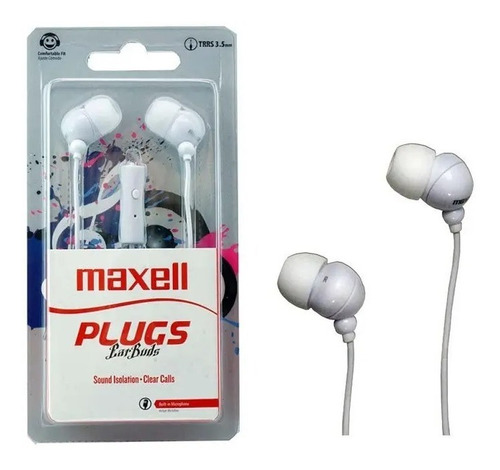 Auriculares Colores Maxell In225 C/ Mic In Ear Original