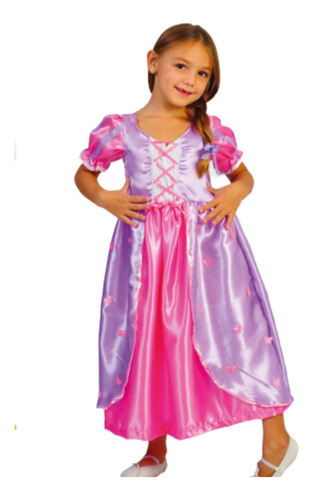 Disfraz Rapunzel Enredados Princesa Disney Cabello Largo