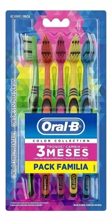 Cepillo Dental Oral B Color Pack Familia 5 Unidades