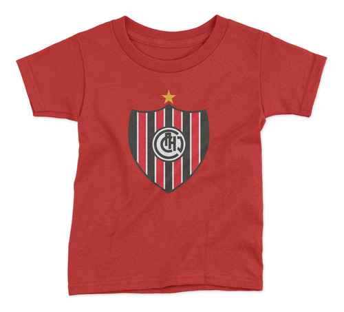 Remera Futbol Chacarita Jrs Escudo Pecho Roja Talle Niño