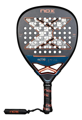 Paleta De Padel Nox AT10 Attack 18k 2025 Color Gris oscuro