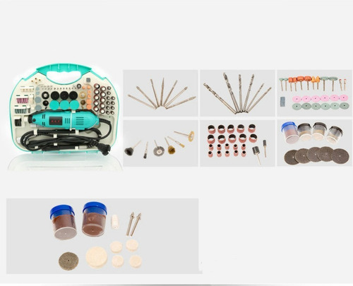 Imagen 6 de 10 de Taladro Forma Dremel Kit 211pcs 130w 8000-30000rpm