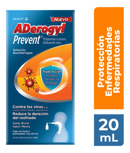 Aderogyl Prevent Enfermedades Respiratorias Solución De 20ml
