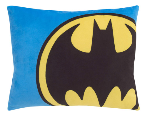 Batman - Azul, Amarillo Y Negro Almohada Decorativa Para Nir
