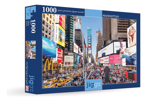 1000pc Jiggz New York Premium Jigsaw Puzzle - Cada Pieza Es 