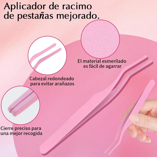 Kit De Extensión De Pestañas Mezcla 30d 40d Con Unión