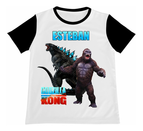 Franela Camisa Niño Godzilla Vs Kong Algodon