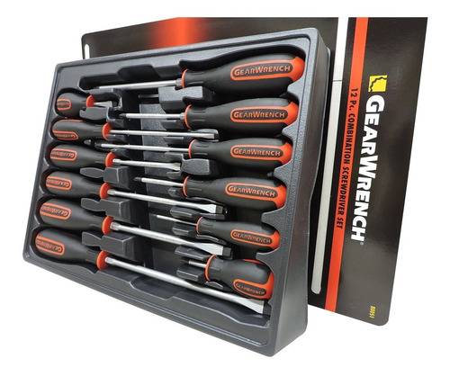 Juego De 12 Desarmadores Combinados Gearwrench 80051