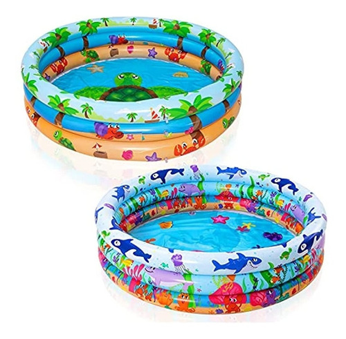 Piscina Inflable Para Niños De Animalistos Y Playa De 47 In