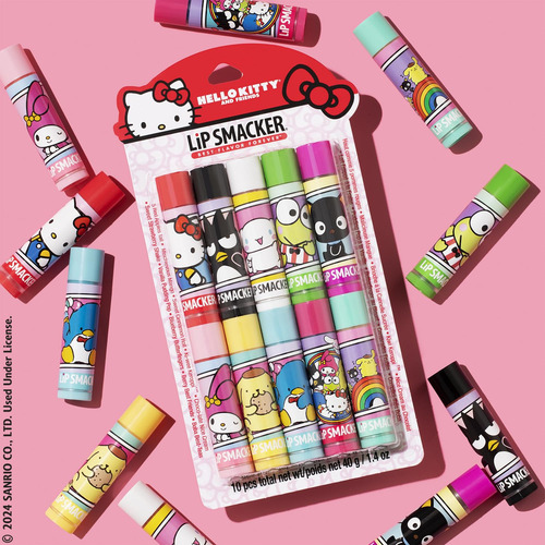 Protetor Labial Lip Smacker Sanrio Hello Kitty, Pacote Com 1