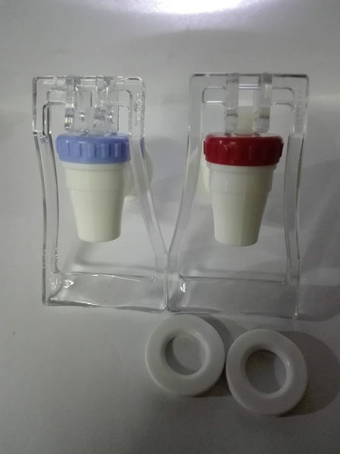 Imagen 7 de 9 de Canillas Chopera Para Dispenser Agua Frio Calor (hembra) Acrilico