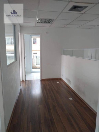 Sala Comercial Para Alugar No Paraíso, Edifício Tangram, 1 Sala Ampla, 2 Salas Menores, 2 Banheiros, 1 Copa, 1 Vaga Na Garagem, 100 M², São Paulo. - Sa0548