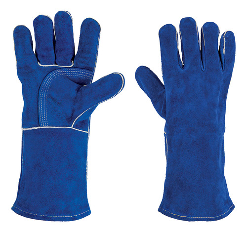 Guantes Azules Reforzados Para Soldador