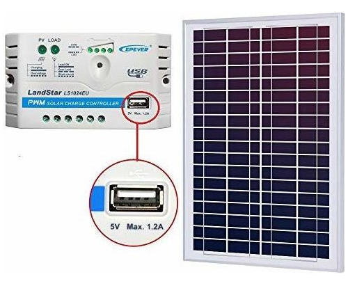 Paneles Solares - Acopower 25 Panel De Watts (10a 25w Kit) C