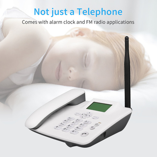 Para Telefone Sem Fio De Mesa 4g: Gsm, Sim, Relógio, Sms,