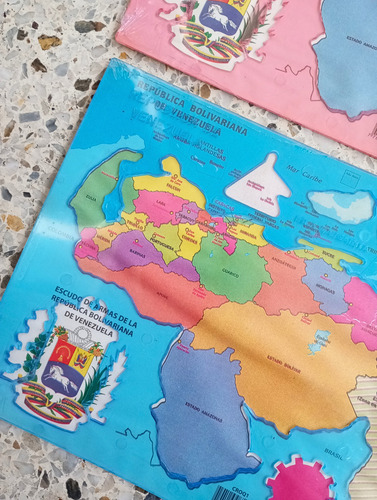 Pack 4 Plantillas Del Mapa De Venezuela Y El Escudo