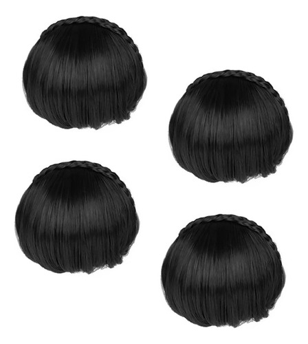 Nolitoy 4pcs French Bangs Wig Faux Bang Wigs With Bangs Cost