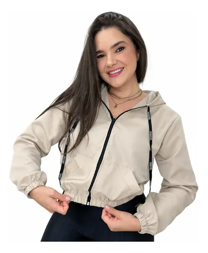 Jaqueta Corta Vento Resistente Capuz Bolso Leve Academia Zíp