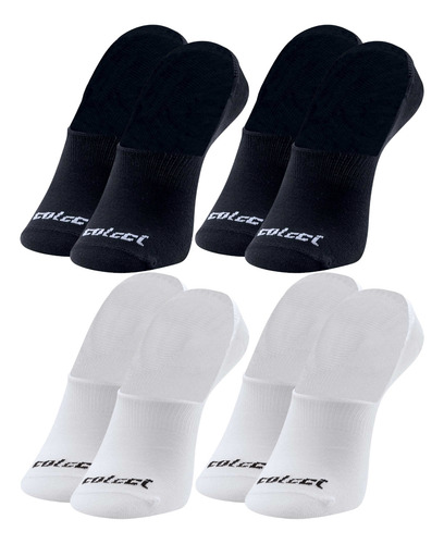 Kit 4 Meias Colcci Sapatilha Super Invisível Com Silicone