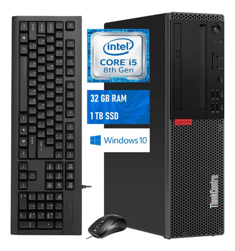 Computadora Lenovo Thinkcentre M920s I5-8500 16 256 Hdd 1tb