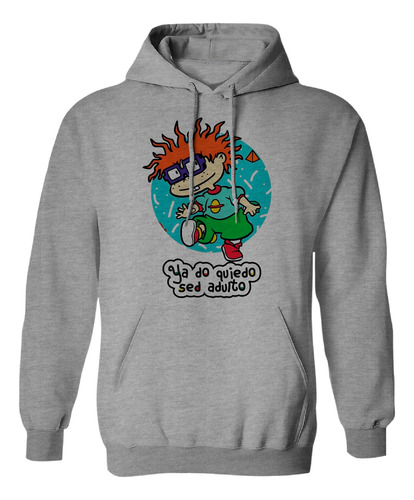 Sudadera Unisex Con Gorro Carlitos Rugrats No Ser Adulto