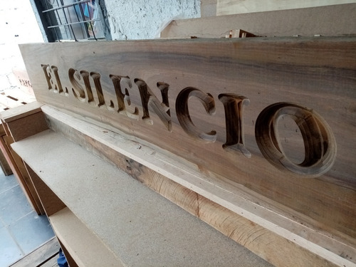 Oferta! Carteles En Madera Curupay 80cm X 30cm