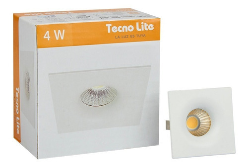 Lampara Acentro Empotrado Led Blanco 4w Luz Suave Cálida Tecnolite YDCLED-315/B