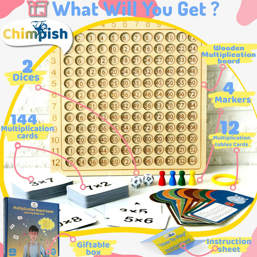 Juegos De Multiplicación De Chimpancés, Juego De Mesa De Mul
