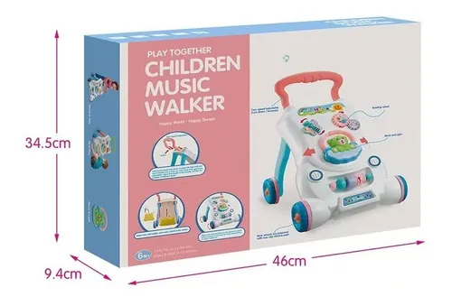 Caminador Musical Baby Walker Con Luces - Kidscool