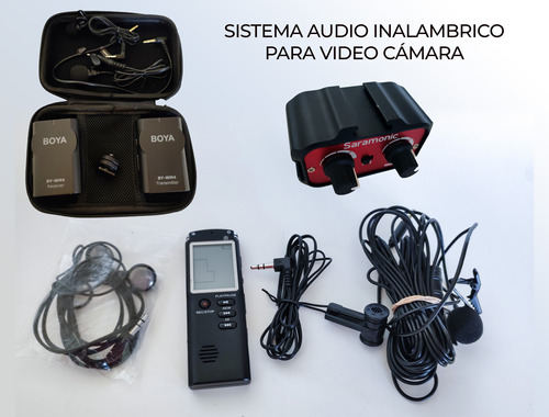 Kit Sistema De Audio Inalámbrico Boya Y Accesorios
