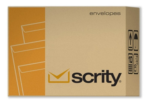 Envelope Nº 32 Kraft Natural Folha A4 22x32 com 80grs/m² - 250 Unidades Scrity Premium
