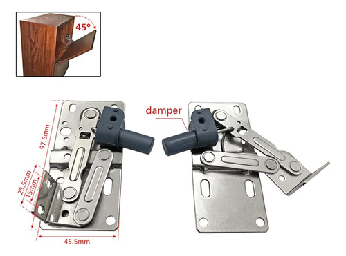 Bisagra Plegable De 45 Grados, Bisagra De Puerta Plegables