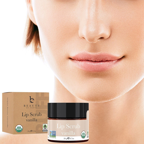 Orgánica Exfoliante Labial - Vainilla Azúcar Exfoliante, Lab